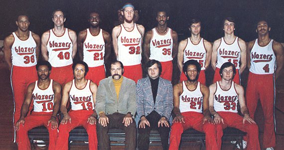 Portland Trail Blazers team photo, 1974-1975