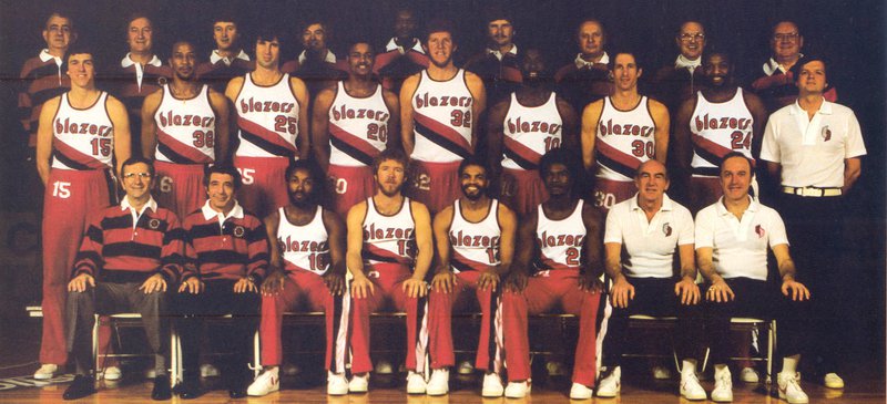 Trail Blazers team photo, 1977-78 season