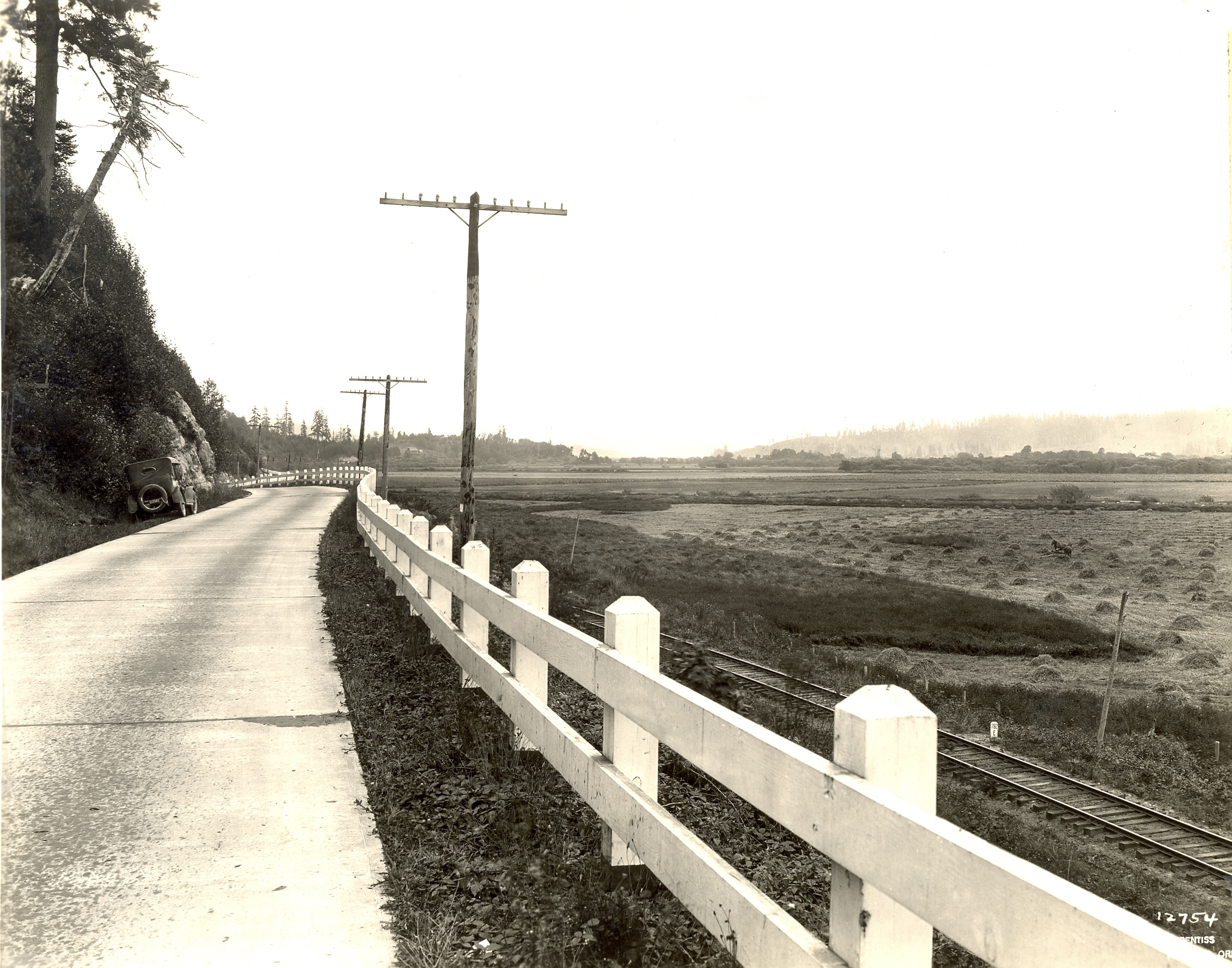 This section of the highway was concrete and 16 feet wide and completed in 1924.