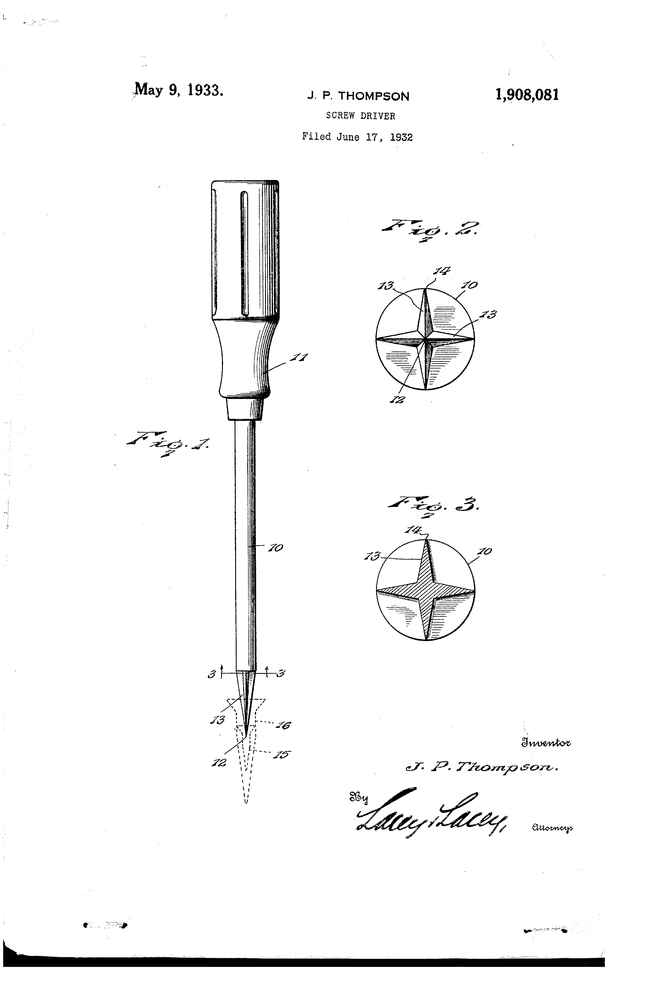 phillips head screwdriver drawing